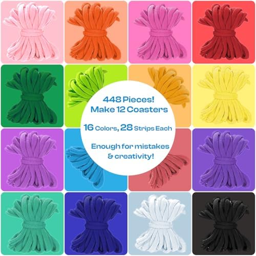 Caydo Weaving Loom Refill Loops, Elastic Loops for Weaving Looms 448 PCS - Image 3