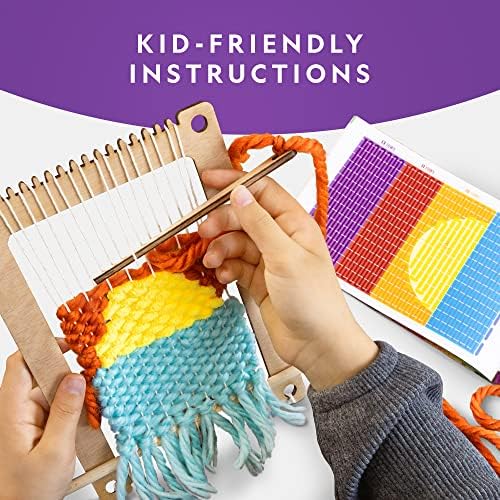 National Geographic Wooden Loom Weaving Arts and Crafts Kit for Kids - Image 3