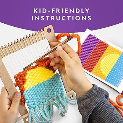 National Geographic Wooden Loom Weaving Arts and Crafts Kit for Kids - Image 3