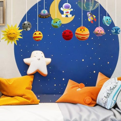 Flying Childhood Solar System Sewing Kit for Kids - Beginner Felt Craft Kits - Montessori Toys Gifts for Girls Boys 6 7 8 9 Toddler DIY Projects Classroom Must Haves - Image 6