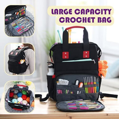 Crochet Kit for Beginners Adults and Kids - Beginner Crochet Kit for Adults with Step-by-Step Video Tutorials, Amigurumi and Crocheting Kit, Crochet Starter Kit with Crochet Yarn and Crochet Backpack - Image 3