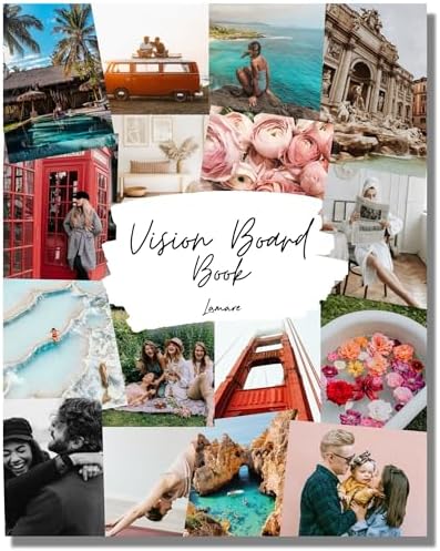 Lamare Vision Board Book -1000+ Images, Vision Board Supplies for Women by Lamare