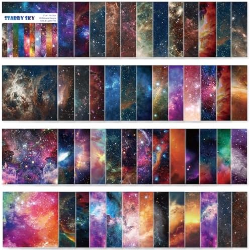 Origami Paper 50 Sheets, 6-Inch Square Double Sided Colored Craft Paper by Bestartsuppliesforyou