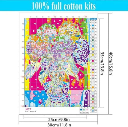 WUSARPLY Flower Stamped Cross Stitch Kits for Beginners Adults - Image 6