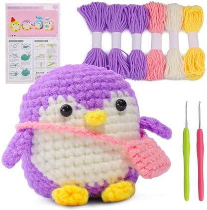 IMZAY Crochet Kit for Beginners, Beginner Animal Kit Crochet Starter Kit by Imzay