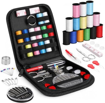 Coquimbo Sewing Kit Mini Travel, Dorm Room Essentials for Girls (Black, S) by Coquimbo