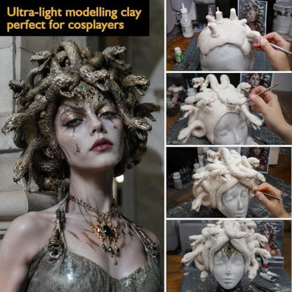 MEARCOOH Modeling air Dry Foam Clay Yellow Cosplay Magic Clay 300g - Image 2