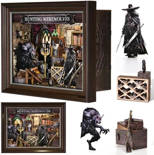 Book Nook Kit, Picture Frame Booknook, Wall Mounted 3D Puzzle Model - Image 2