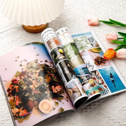 EggSun Vision Board Supplies with 1200+ Images & Quotes Collage Magazine Book, Wall Clip Art Scrapbook Journal Kit for Vision Board Making Beginners Women Men Teen Girls Coquette Room Decors(No Tear) - Image 2