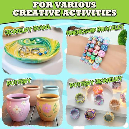 Aujazyble Pottery Clay for Kids, 3.3 lbs Air Dry Clay for Pottery Wheel - Image 4