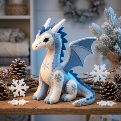 Arctic Winter Guardians DIY Patchwork Kit - 3D Felt Animal Sewing Kit - DIY Patchwork Animal Kit for Beginners, Handmade Felt Craft Kit for Home Decor & Creative Gift (C) - Image 2