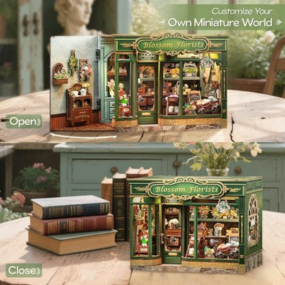 Fsolis Miniature House Book Nook Kit - Image 4