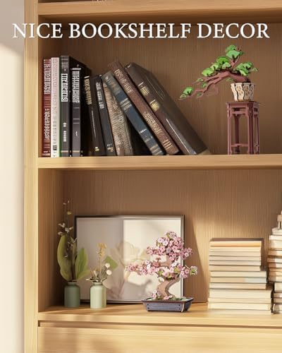 Rolife 3D Wooden Puzzle Flower for Adults, DIY Sakura Bonsai Tree Plants for Home Table Decor, Creative Cherry Blossom Crafts Birthday Model Building Kits Toys - Image 5