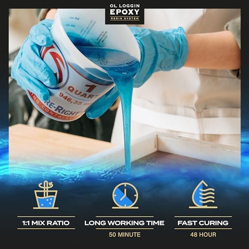 Ol Loggin Epoxy Resin Art Starter Kit, 64 oz. - VOC-Free, Food Safe, Clear, OLE-AR-064-SK - Image 4