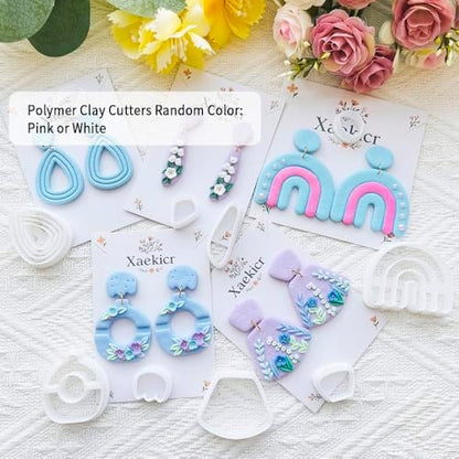 Xaekicr Abstract Shapes Polymer Clay Cutters Set – Clay Cutters for Polymer Molds, Clay Earring and Versatile Tools - Image 2