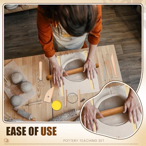 Baderke 20 Pcs Pottery Teaching Set for Ceramic Clay Making - Image 6