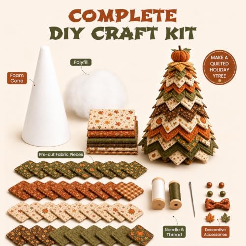 Daily Partner Americana Christmas Tree Quilt Kit - Image 2