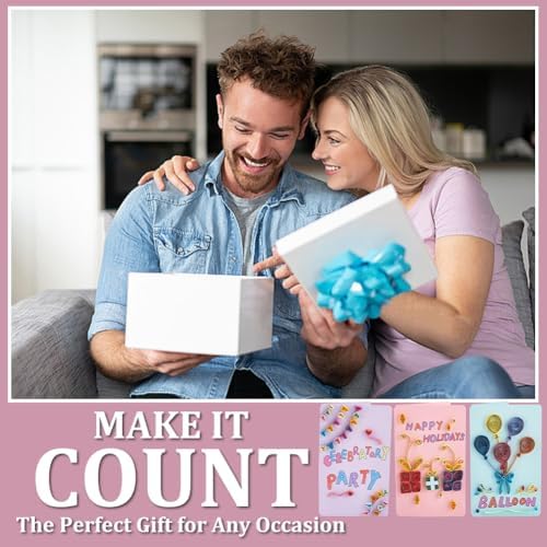 WEBEEDY 36 Sets DIY Celebration Theme Greeting Cards Quilling Kit for Adults Beginners Happy Birthday Greeting Cards Making Kit with Instruction,Tools Paper Quilling Kit for Birthday Thanksgiving - Image 4
