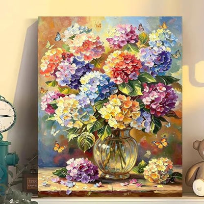 Arttoplus Flowers Paint by Numbers Kit for Adults Beginner 16x20inch - Image 3