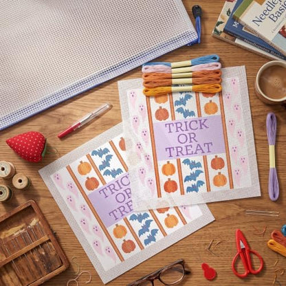 XunYee Needlepoint Canvas Kit, Halloween Trick or Treat - Image 5