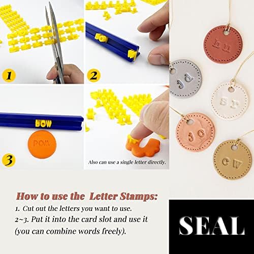 PTFJZ Polymer Clay Cutters for Earring Making 76pcs Clay Tools Set 67 Shapes Stainless Steel Clay Cutters with 8 Circle Shape Cutters 1 Letter Stamp - Image 6