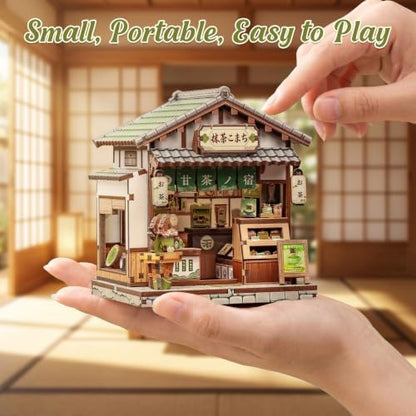 Cutefun DIY Miniature House Kit, 128 Pcs 3D Wooden Puzzle Tiny House - Image 3