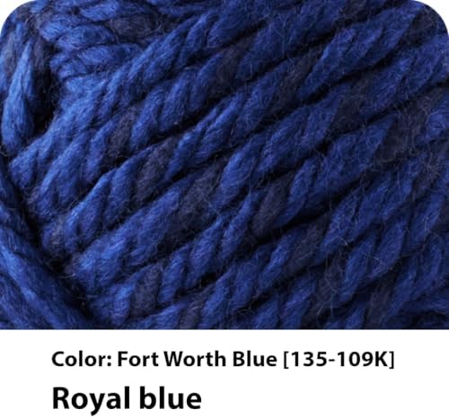 Lion Brand Yarn Hometown Yarn, Super-Bulky Yarn for Knitting, Crocheting, and Crafting, 3 Pack, Fort Worth Blue - Image 2