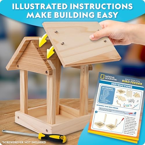 National Geographic Build Your Own Bird Feeder Craft Kit for Kids - Image 5