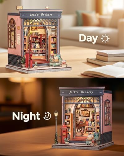 CUTEBEE Book Nook Kit, DIY Miniature House Dollhouse Kit for Adults - Image 6