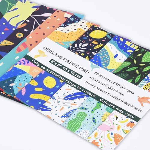 Origami Paper Kit 100 Sheets, 6x6 Inch Double Sided 40 Vivid Colored Paper - Image 4