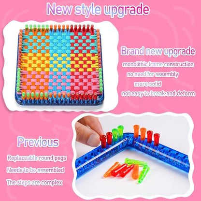 CCTVRTV Weaving Loom Kit Toys for Kids and Adults, DIY Arts and Crafts - Image 2