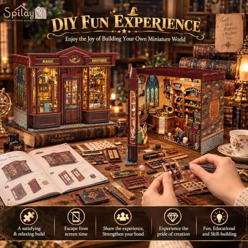Spilay DIY Miniature House Kit for Adults, Miniature Dollhouse Building Kit - Image 5