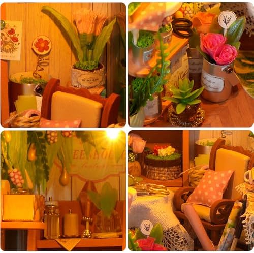 DIY Book Nook Kit-DIY Miniature Booknook Kit w/LED, Sunshine Diary - Image 4