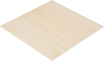 10Pcs 20X20X0.2cm Basswood Sheets Unfinished Wood Board, Rectangle Blank Wooden, Wooden Cutouts for Crafts