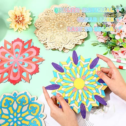 Cinnvoice 24 Pcs Mandala Painting Set for Adults - Image 3