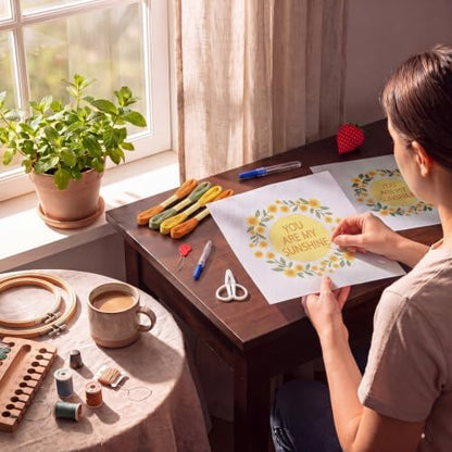 XunYee Needlepoint Canvas Kit, You are My Sunshine - Image 5