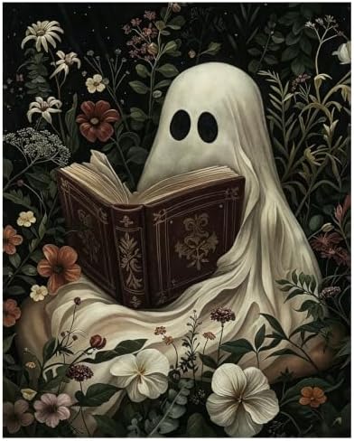 hkejoi Ghost Paint by Numbers Kit for Adults, 16x20 in by hkejoi