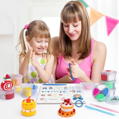 Helsort Air Dry Clay Kit, 12 Cake Modeling Clay for Kids, Tutorial Video - Image 6