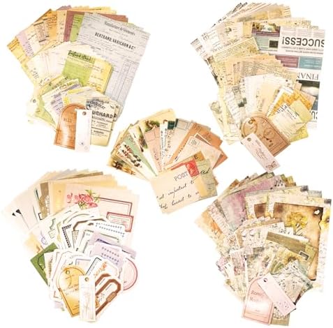 460 Sheets Vintage Scrapbook Papers Journaling Scrapbooking Supplies Kit junk journal supplies Decorative Craft Paper for Planner, Bullet Journal Collage Card Embellishment Retro Crafts - Image 2