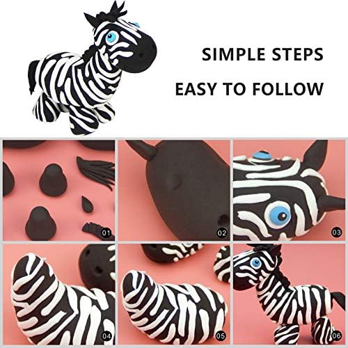 Cutedeer White Air Dry Clay, 3.3lb Foam Modeling Clay, Soft Squishy Molding for Kids Adults, Arts & Crafts Project Slime Supplies(3.3lb - 3 Pack, White) - Image 3