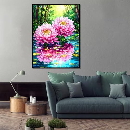 Paint by Numbers Kit for Adults Beginner, Plant Paint by Numbers Flower, DIY Easy Acrylic Watercolor Oil Painting Kit with Brushes, Arts and Crafts for Adult for Home Wall Decor, Gifts 12x16 in D-24 - Image 2