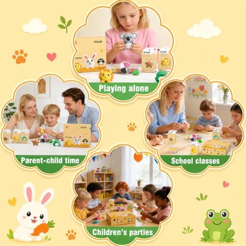 Air Dry Clay Kit -12 Animals Modeling Clay for Kids Arts and Crafts - Image 5
