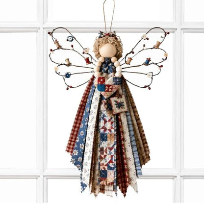 Angel Fabric Hanging DIY Kit Macrame Wall Weaving Craft for Adults - Image 4