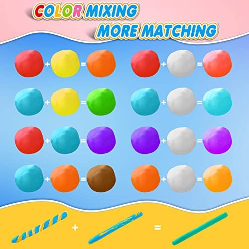 Air Dry Clay 88 Colors, Modeling Clay for Kids, DIY Molding Magic Clay, Gift for Kids - Image 3