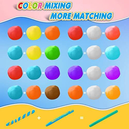 Air Dry Clay 88 Colors, Modeling Clay for Kids, DIY Molding Magic Clay, Gift for Kids - Image 3