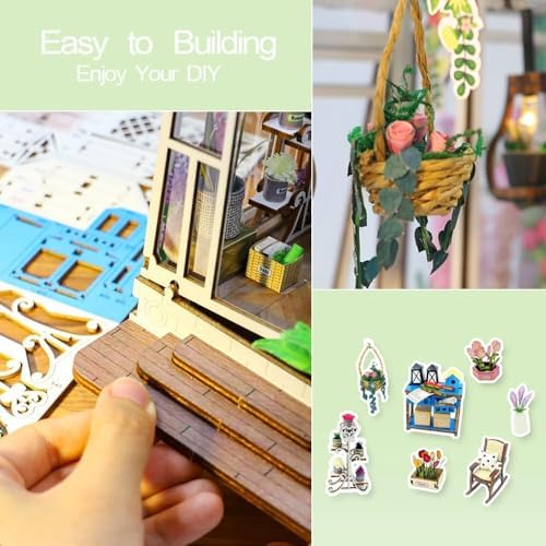 DIY Book Nook Kit, Miniature Dollhouse Booknook Kit for Adults, Garden - Image 6