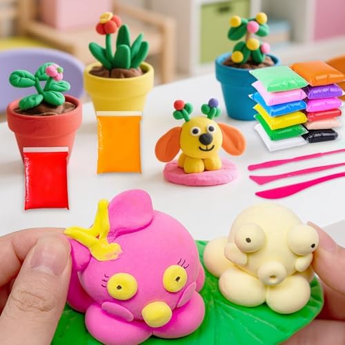 Purple Air Dry Clay 12 Packs Foam Clay Air Dry Foam Clay for Kids,Moldable Super Light Weight Clay Perfect for Arts, Crafts, Classroom Teaching - Image 6