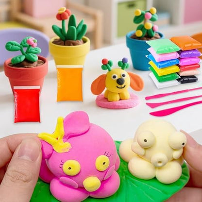 Purple Air Dry Clay 12 Packs Foam Clay Air Dry Foam Clay for Kids,Moldable Super Light Weight Clay Perfect for Arts, Crafts, Classroom Teaching - Image 6
