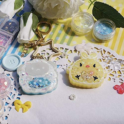 FUNSHOWCASE Epoxy Resin Shaker Molds Set Jewelry Casting Supplies, Bear, Chick, Sheep, Beer Mug, Game Console 5 Silicone Trays with 5 Seal Films, Height 2-2.4inch - Image 4