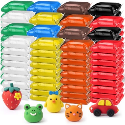 Air Dry Clay Bulk, Modeling Clay for Kids, 150 Pcs, Multicolored by VioraWhite